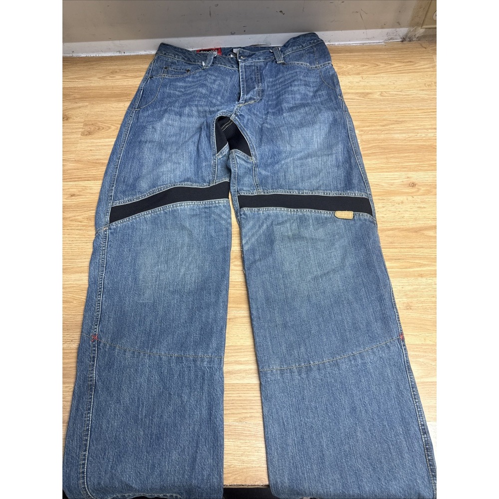 Icon Superior Horsepower Motorcycle Riding Jeans Men's Size 38x36 Wide Leg